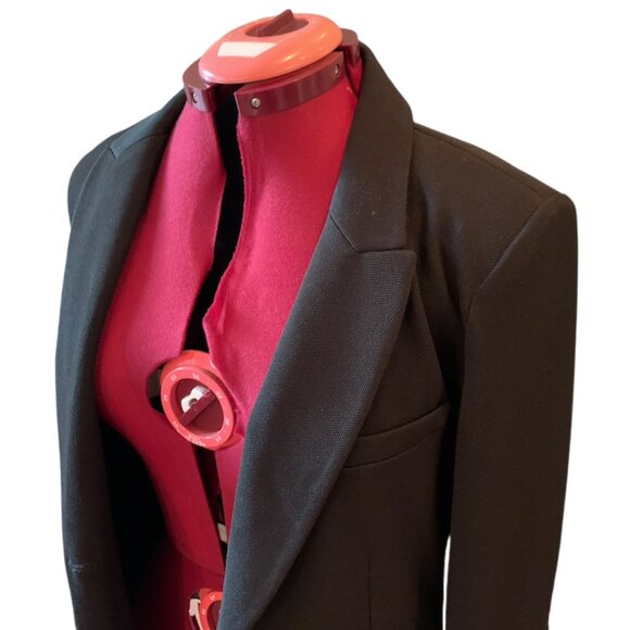 LOVE TREE - Black Blazer with Black & White Elbow Patch - large - Picture 2 of 11